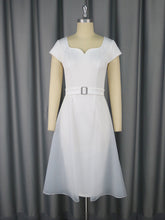 Elegant Mesh Patchwork Party Dress With Waist Belt